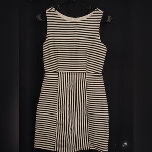 Pink Martini Navy and White Striped Mini Dress. Fully Lined!
